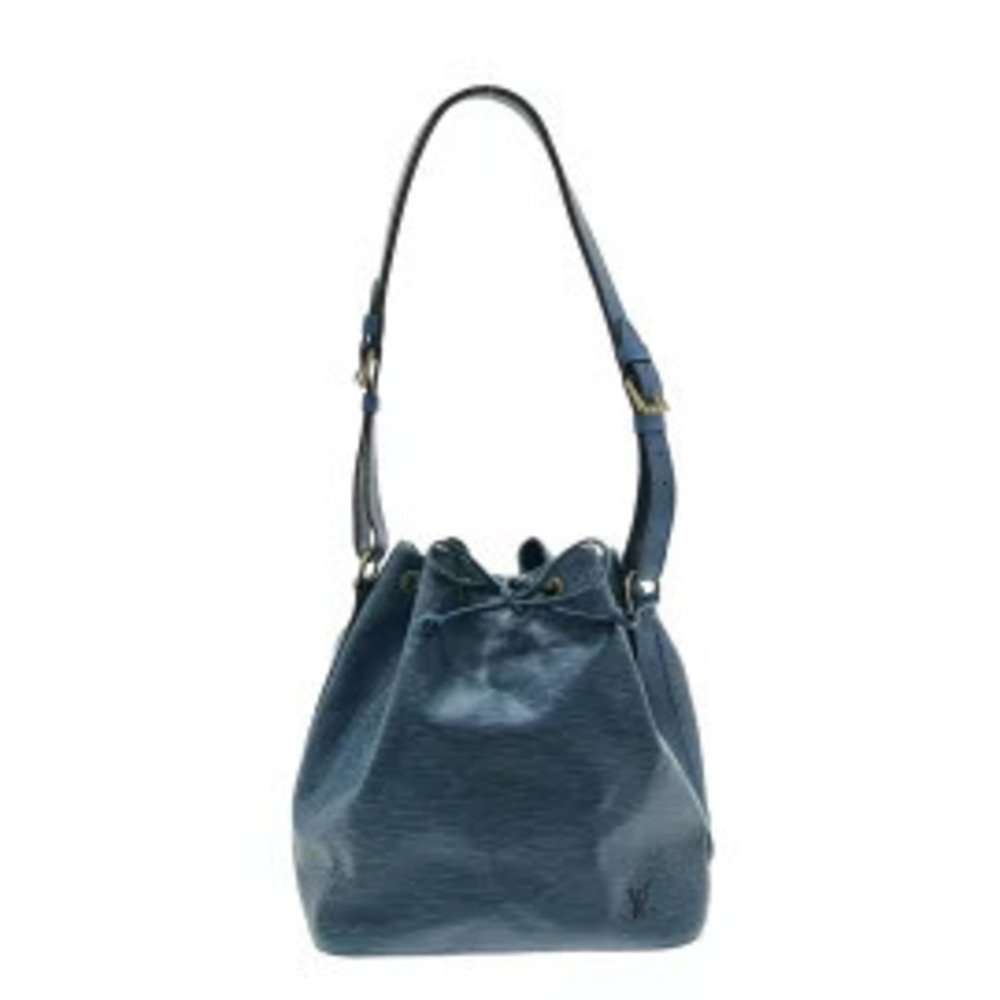 LOUIS VUITTON Shoulder Bag Toledo Blue Leather LV